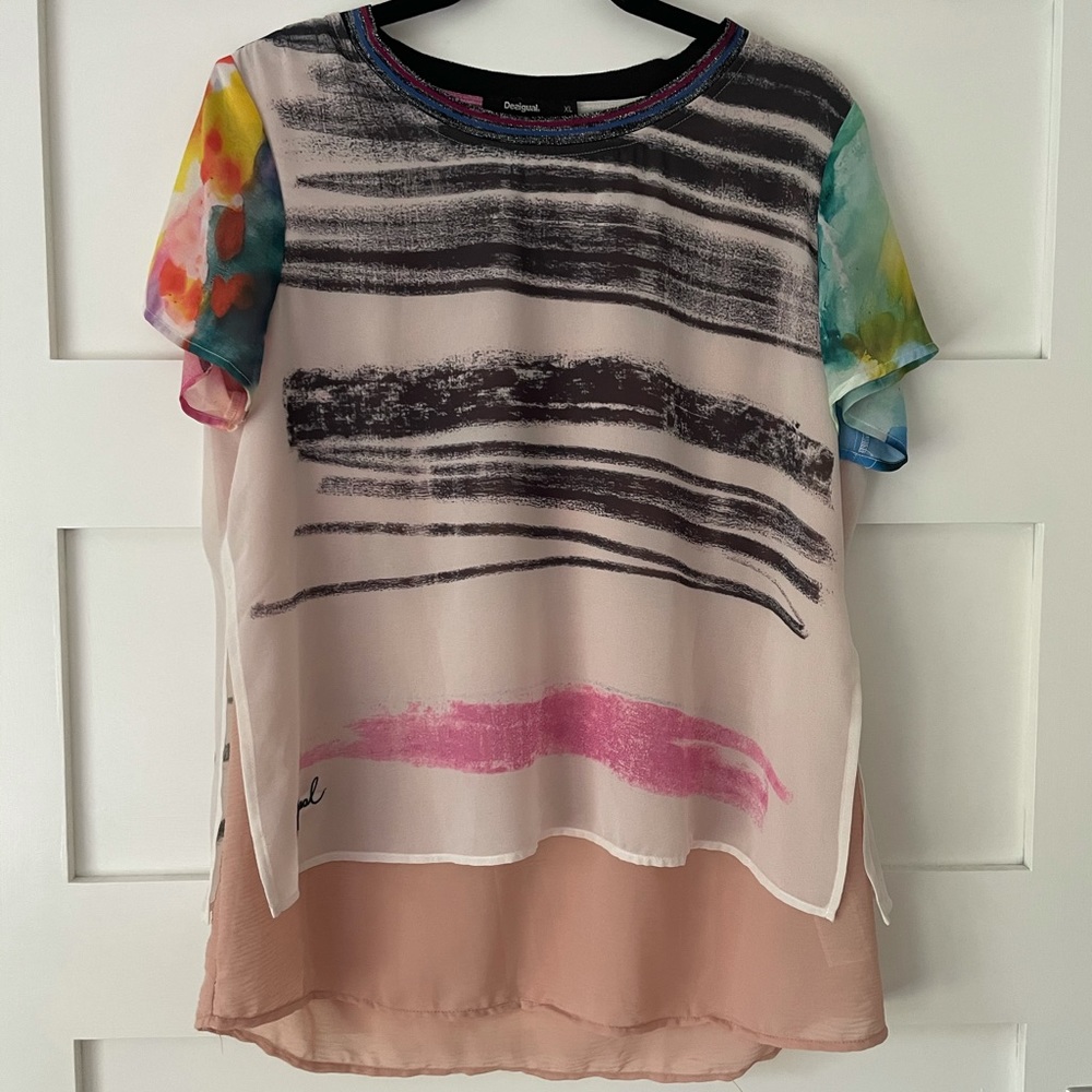 Desigual watercolor blouse